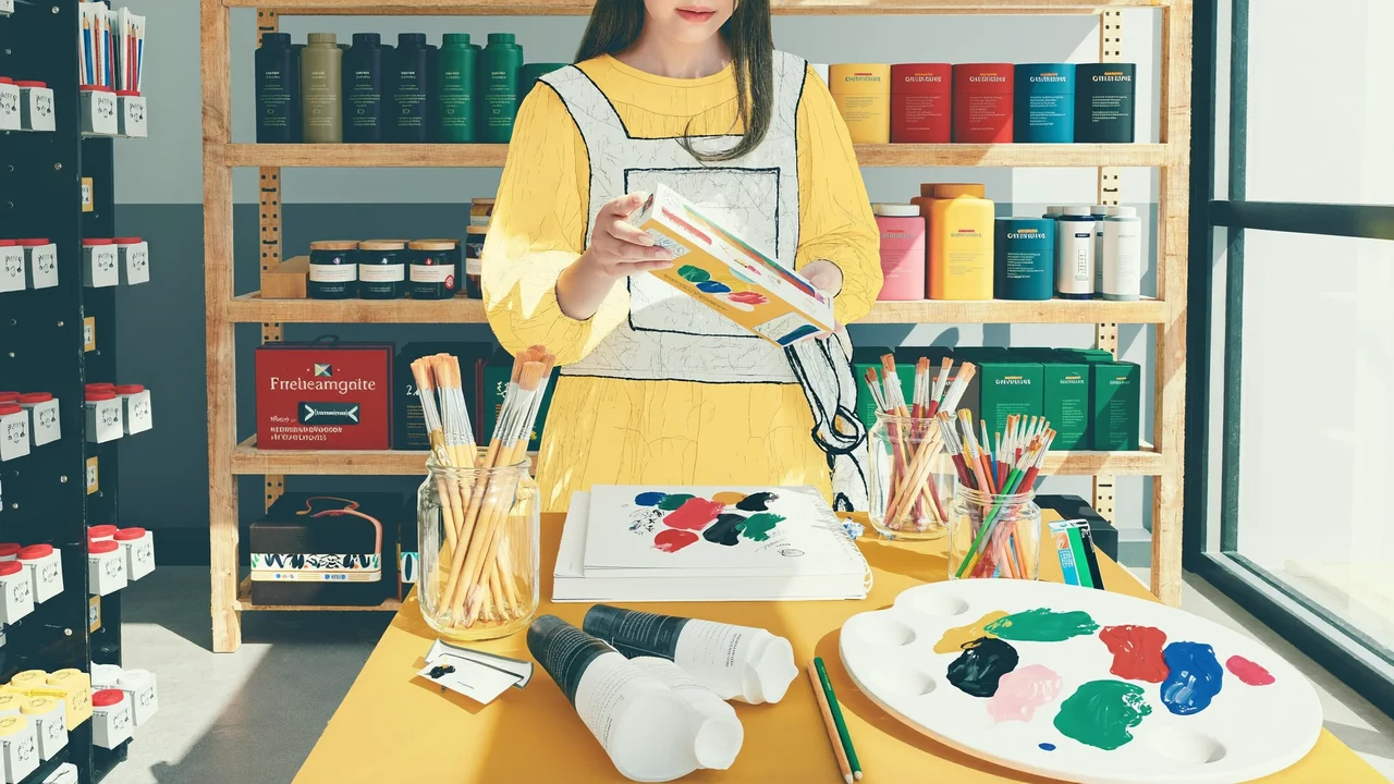 Illustrierte Kampagne rund um Zeichenbedarf und kreative Werkstattprojekte